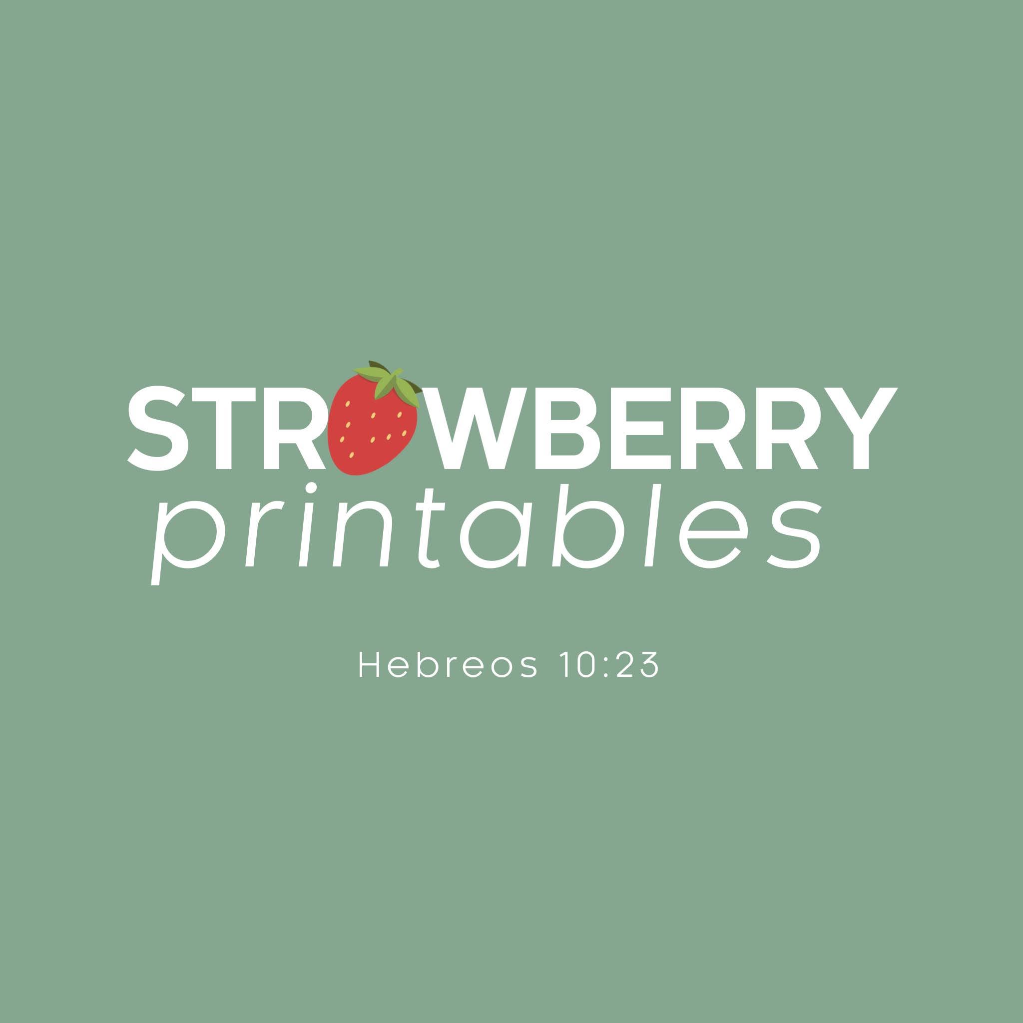 Strawberry printables