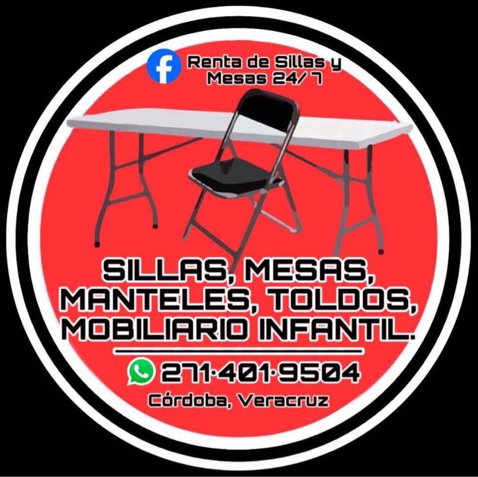 Renta de sillas y mesas 24/7